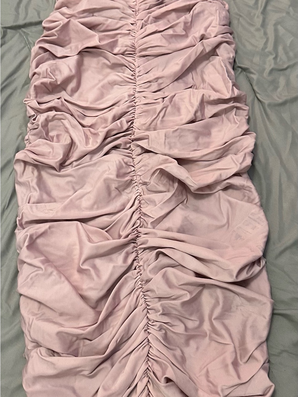 Norma Kamala Ruched Blush Pink Bodycon Dress